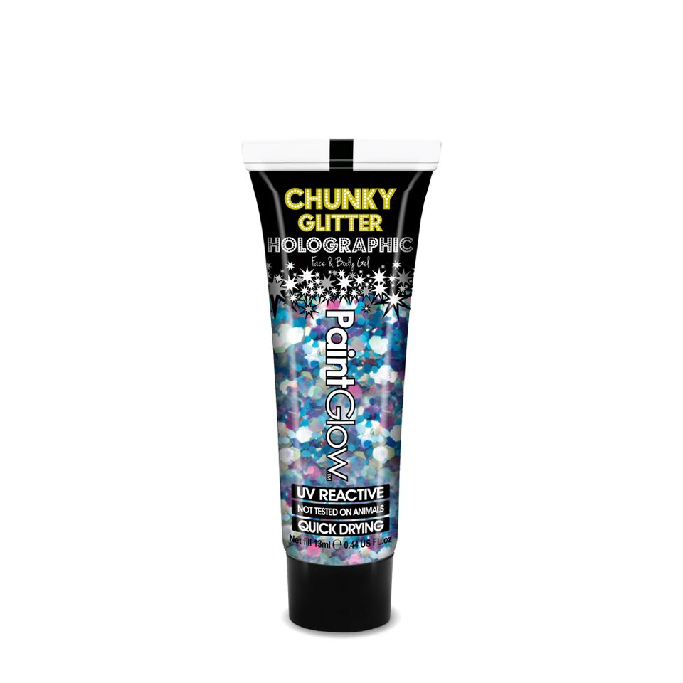 Holographic UV Reactive Chunky Glitter Gel 13ml - The Beauty Vault