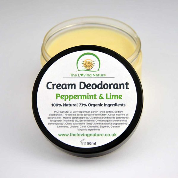 Natural Deodorant Peppermint & Lime - The Beauty Vault