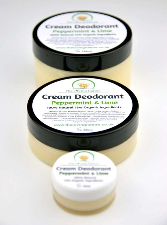 Natural Deodorant Peppermint & Lime - The Beauty Vault