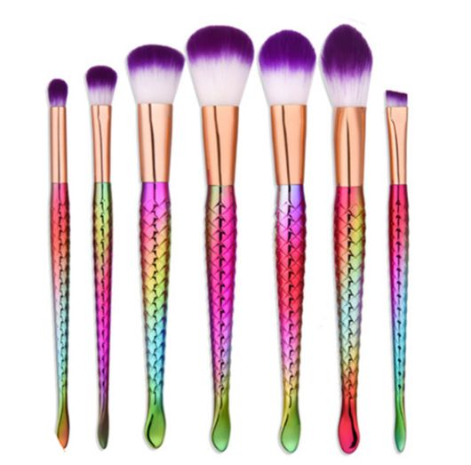 Rainbow Mermaid Brush Set - The Beauty Vault