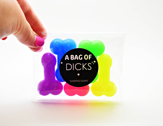 A Bag of Dicks Mini Soaps
